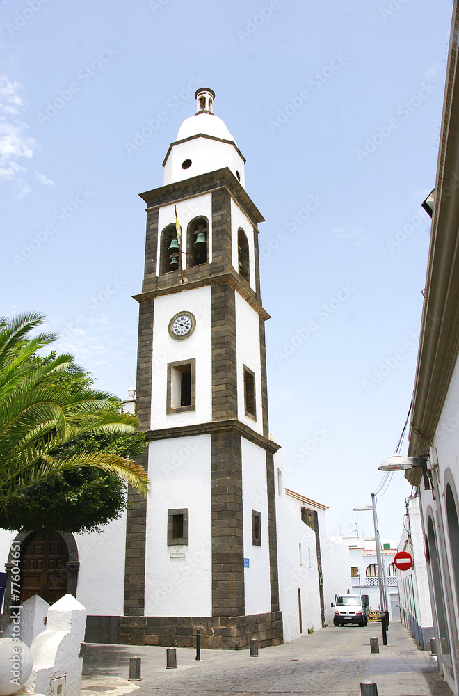 Torre campanario de la iglesia de San Gines, Arrecife, Lanzarote
