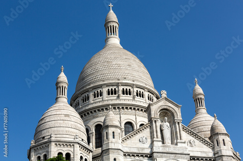 Basilica of the Sacre Coeur on Montmartre, Paris, France photo