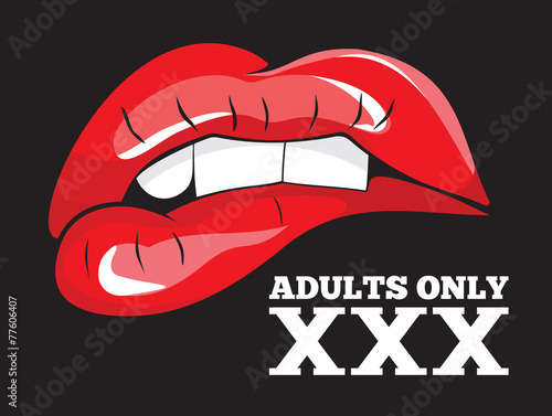 Adults only sign. XXX sign