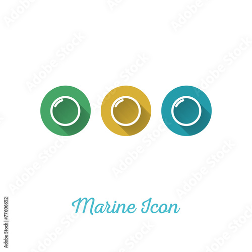 Air Bubble Flat Icon