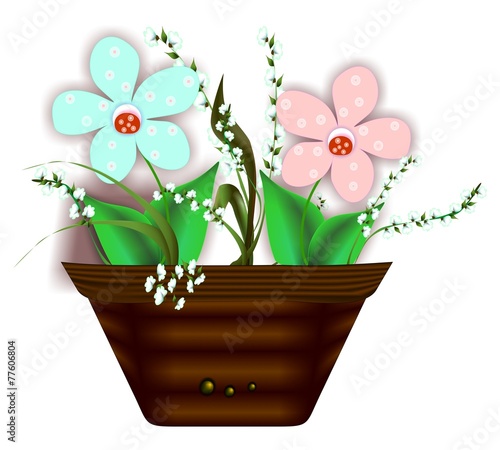 vaso di fiori