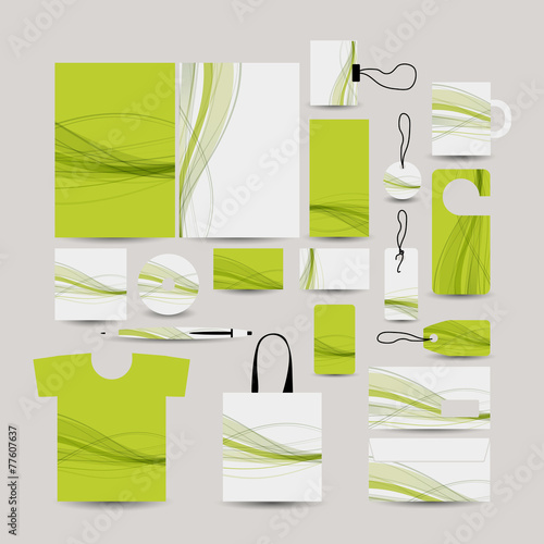 Corporate business style, abstract design green