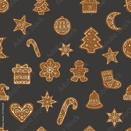 Christmas cookies pattern