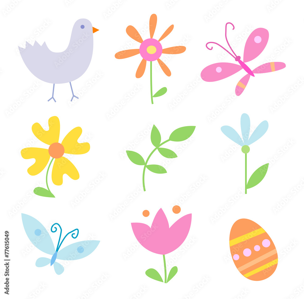 Spring Holiday Objects Spring Holiday Objects