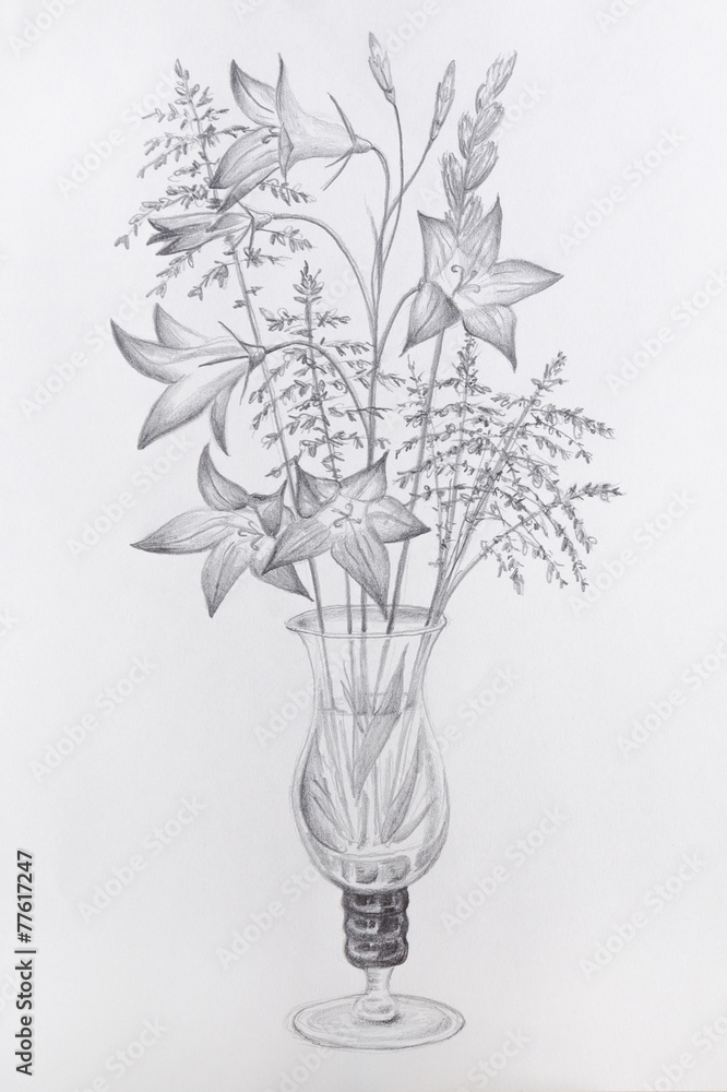 729 White Tulips Vase Sketch Images Stock Photos  Vectors  Shutterstock