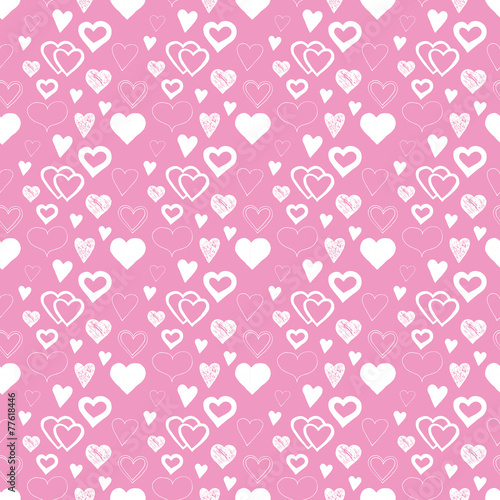 seamless pattern with hearts
