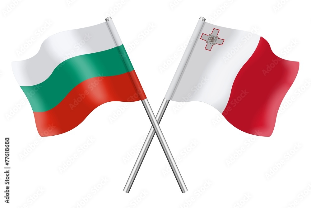 Flags: Bulgaria and Malta