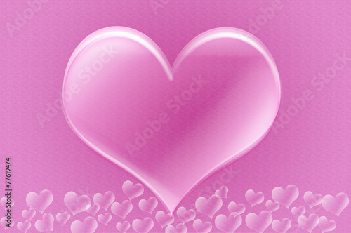 Love hearts against valentines heart design