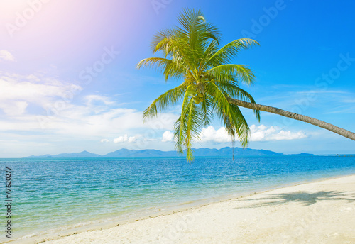 Tropical beach at Thailand - vacation background