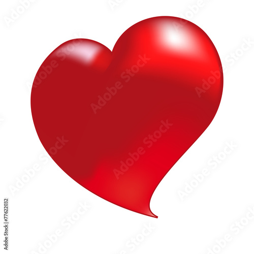 Cuore Rosso di San Valentino Vettoriale