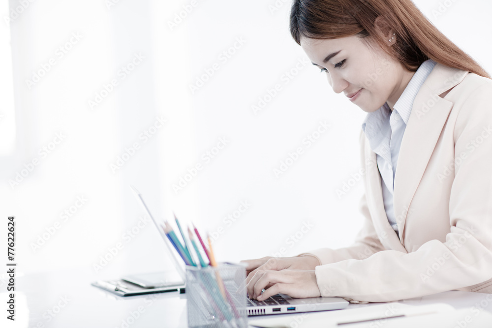 young asian businesswoman working in office young asian businesswoman working in office