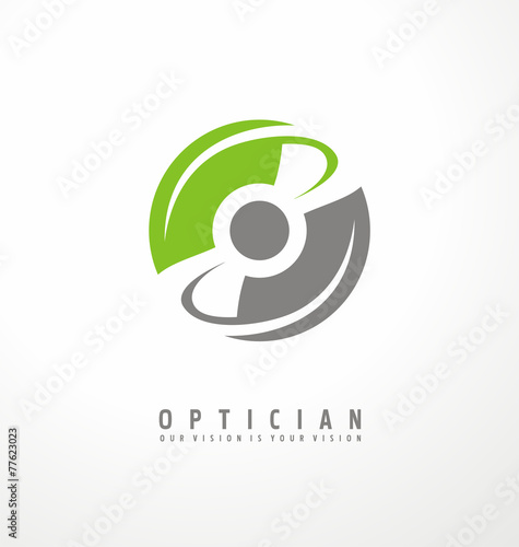 Optician creative symbol concept