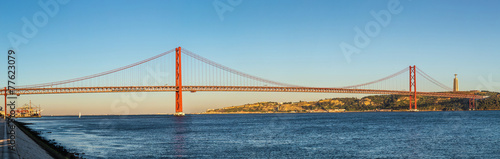 Rail bridge in Lisbon, Portugal.