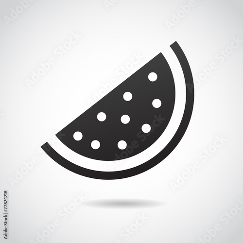 Watermelon vector icon.