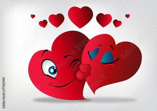 Fototapeta Bacio Cuori San Valentino