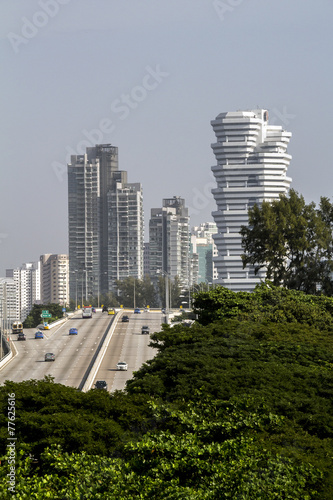 highway and the city photo