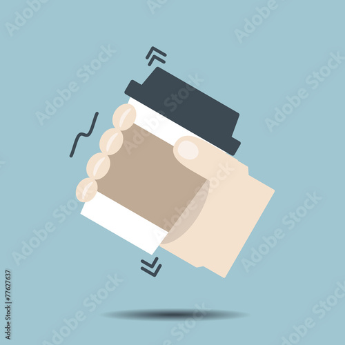 Hand Holding a Cup of Coffee