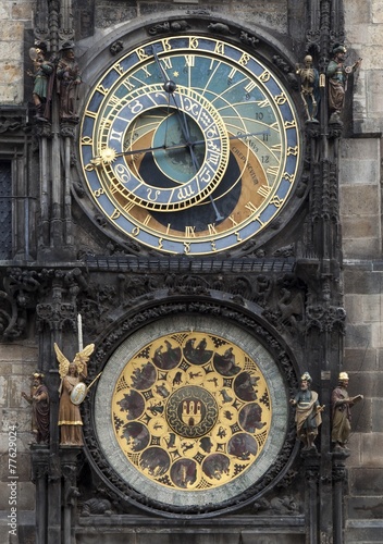 The Astronomical Clock in Prague, Czech Republic 