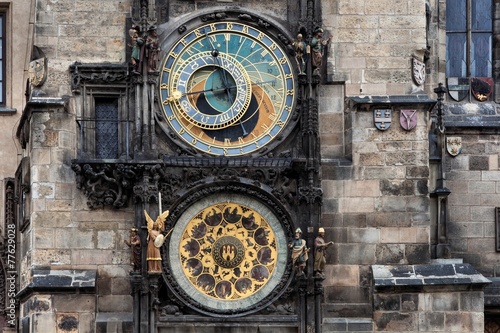 The Astronomical Clock in Prague, Czech Republic 