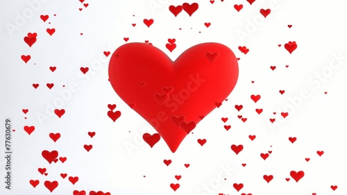 Flying Hearts Love and Valentine's Day