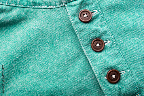 Buttons on cloth