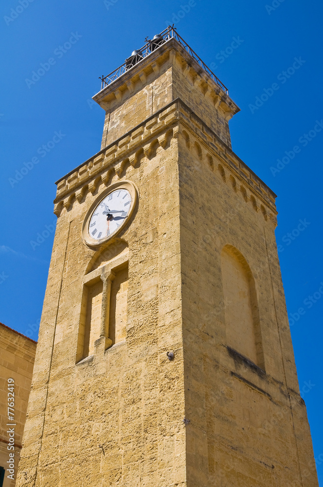 Clocktower. Minervino Murge. Puglia. Italy.