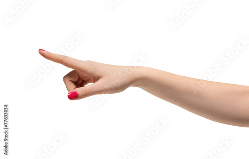 Hand isolated on background