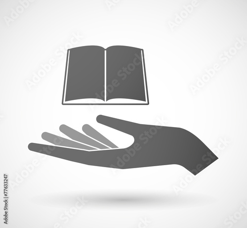 Hand giving a book