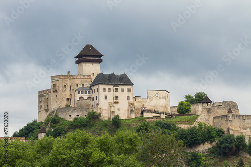 The medieval castle of the city of Trencin in Slovakia © alexabelov