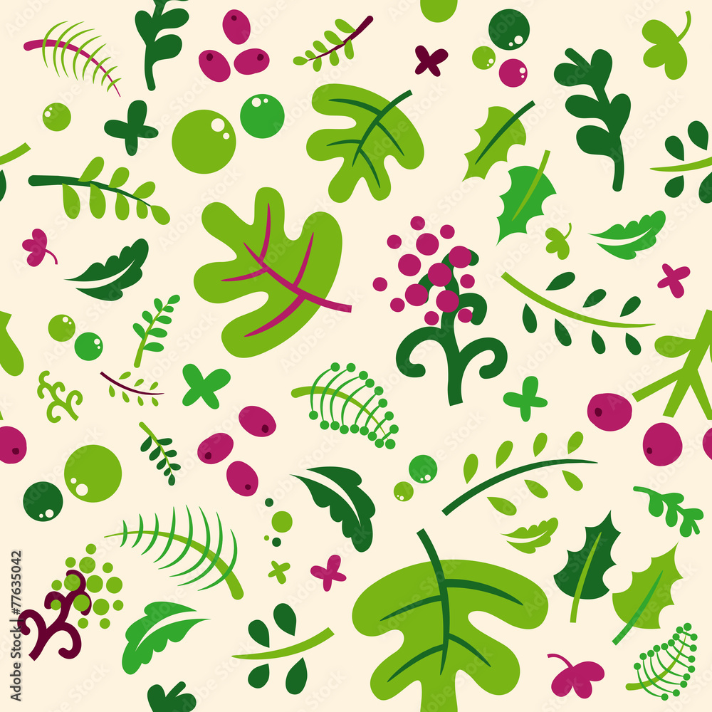 Set of elements of spring. Set of elements of spring.
