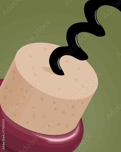 using a corkscrew