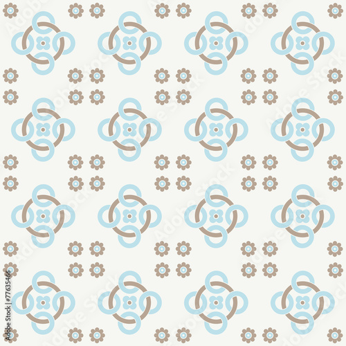 Blue seamless pattern. Design for tile, textile, fabric