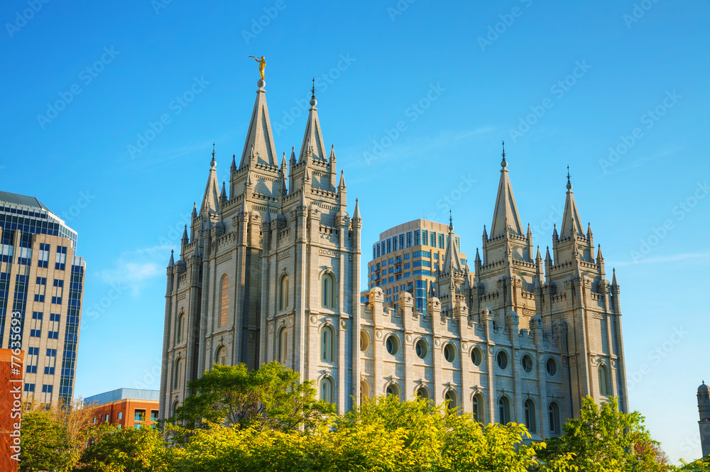 Mormons Temple in Salt Lake City, UT