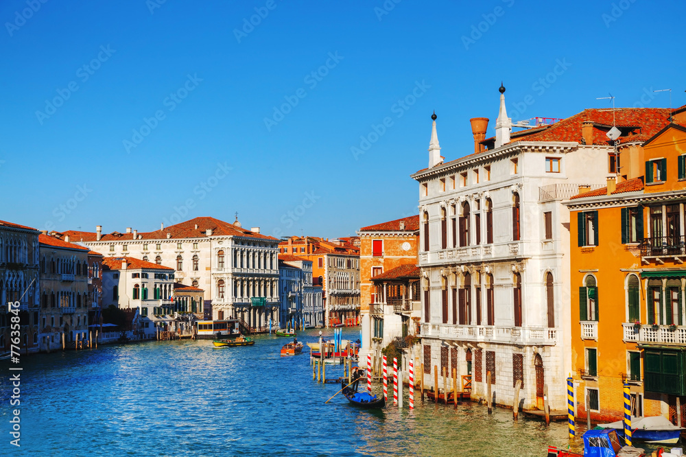 View to Grand Canal in Venice, Italy