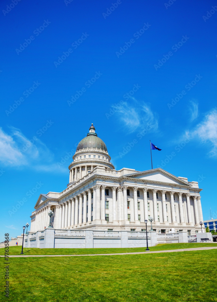 Utah state capitol building in Salt Lake City