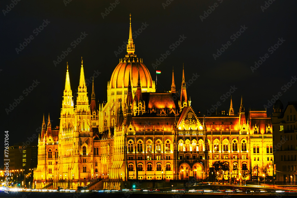 Parliament building in Budapest, Hungary