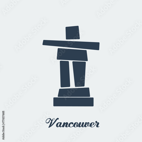 Vector Inukshuk Vancouver