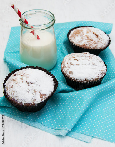 cupcakes and milk