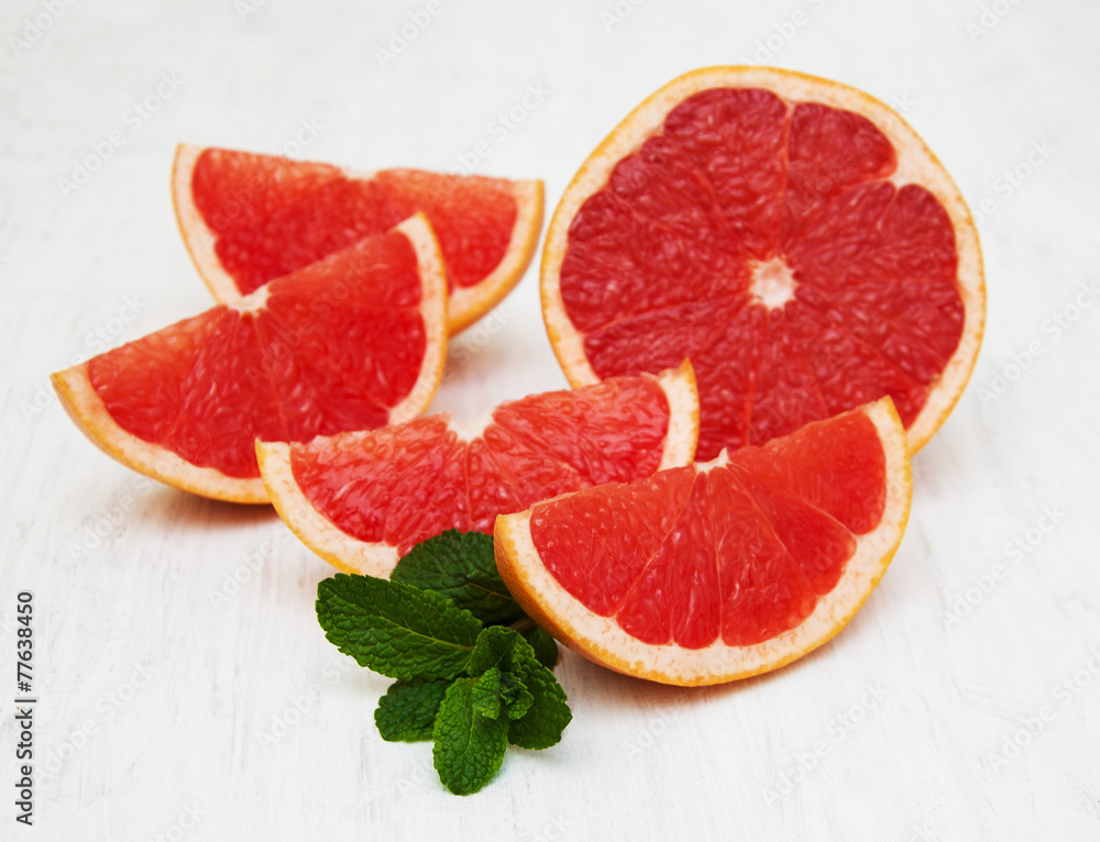Grapefruit with mint Grapefruit with mint