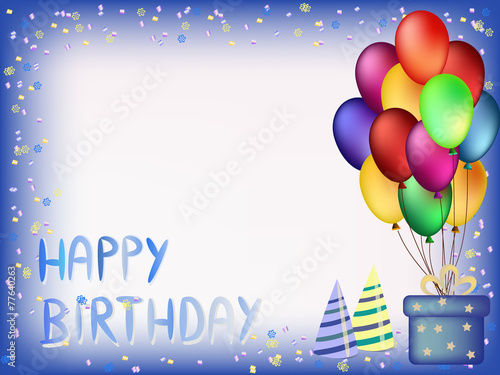 happy birthday greeting card