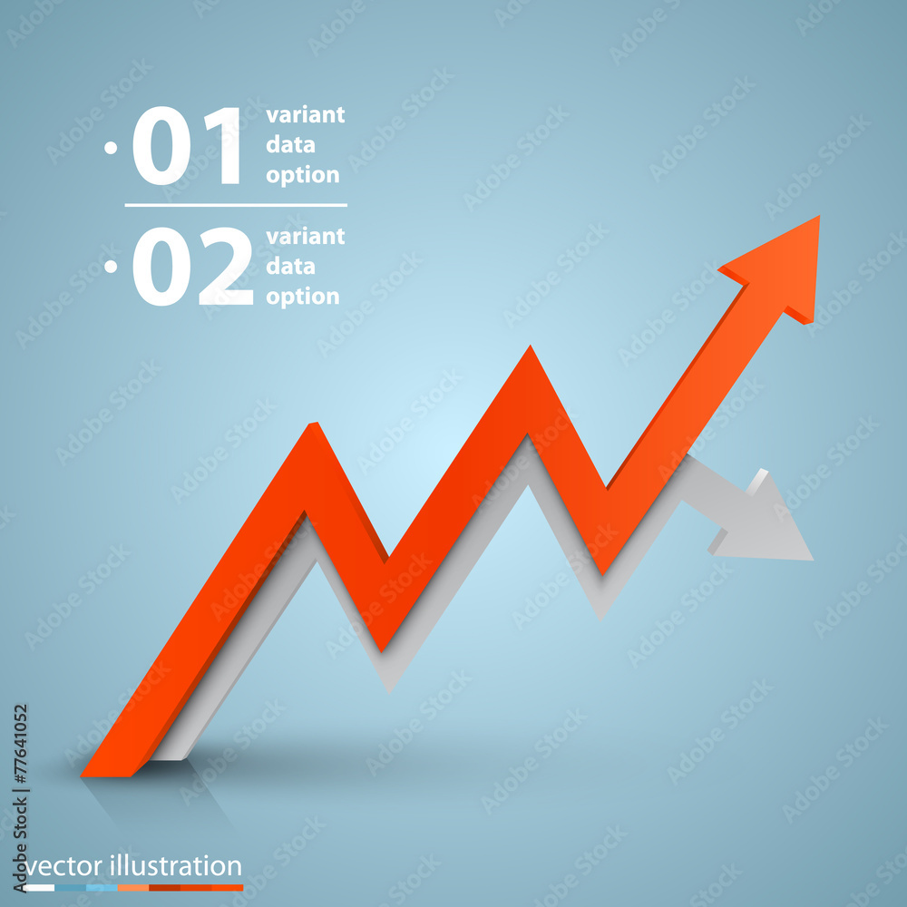 Arrows business growth. Vector Arrows business growth. Vector