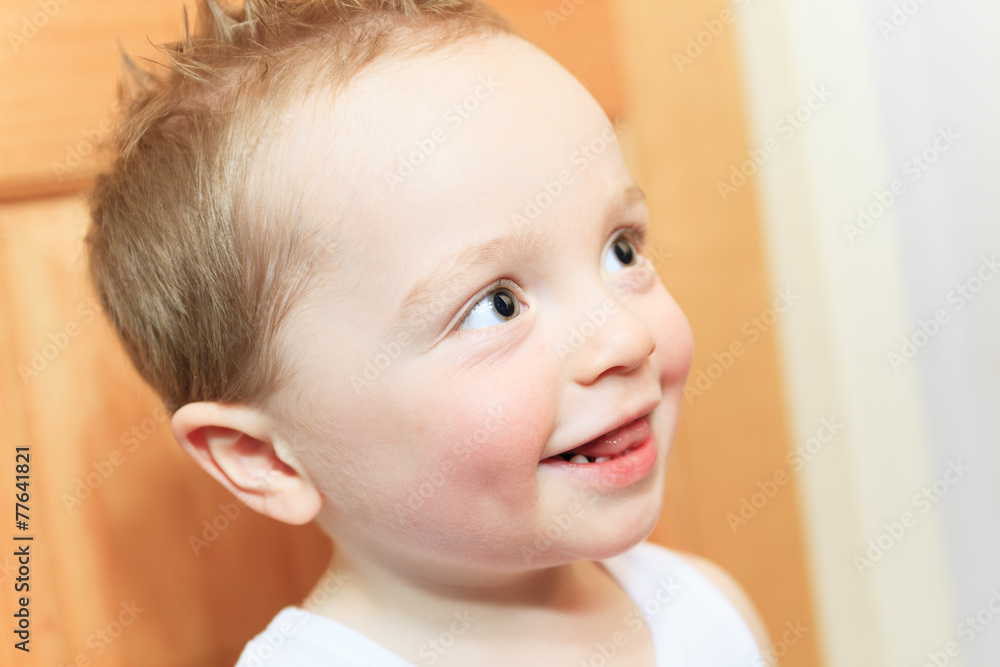 Happy 2 years old baby boy. Kid is smiling, grinning. Happy 2 years old baby boy. Kid is smiling, grinning.