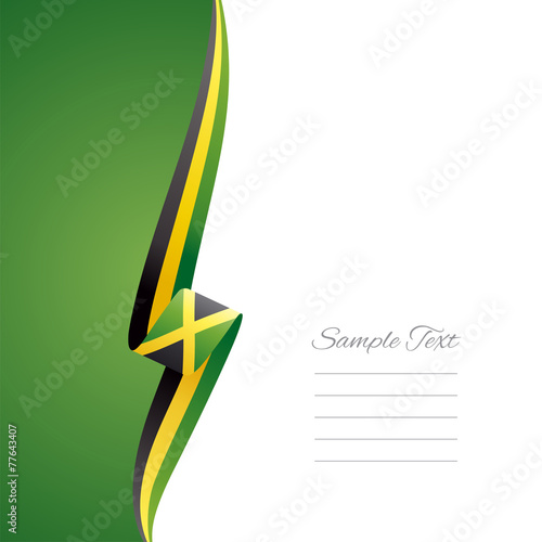 Jamaica left side brochure vector