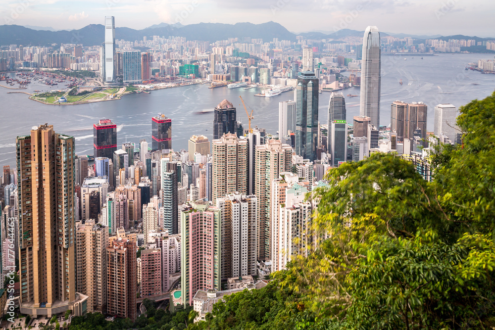 Obraz premium Hong Kong skyline from The Peak