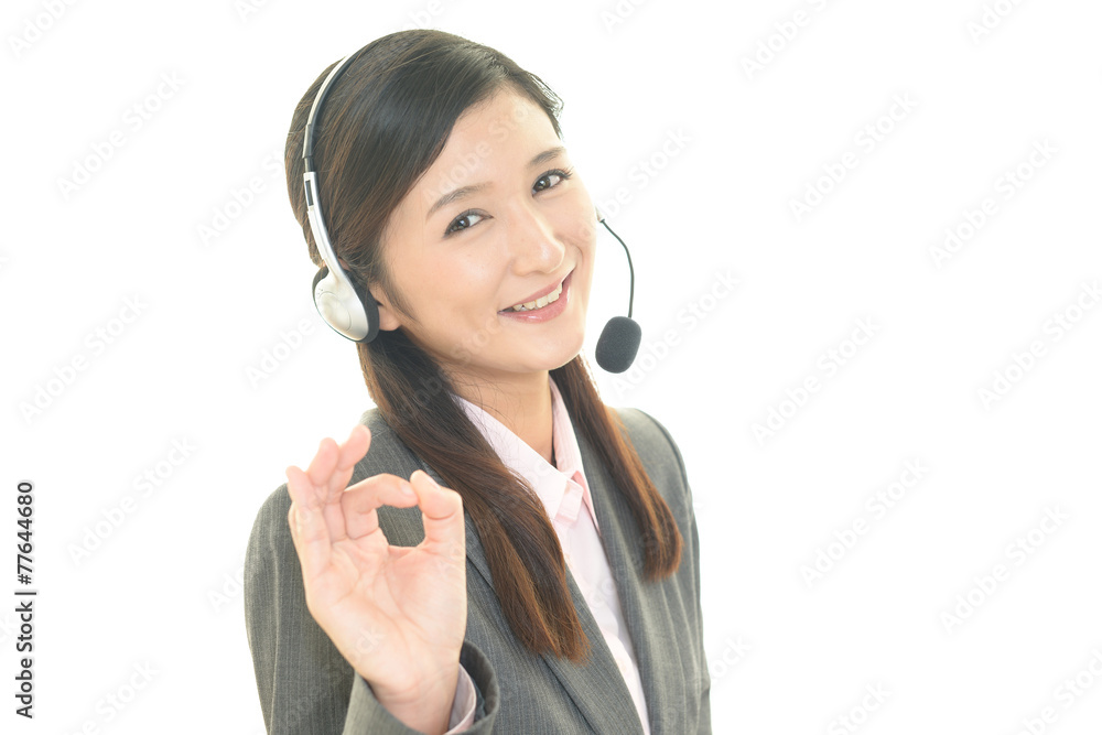 笑顔のオペレーター