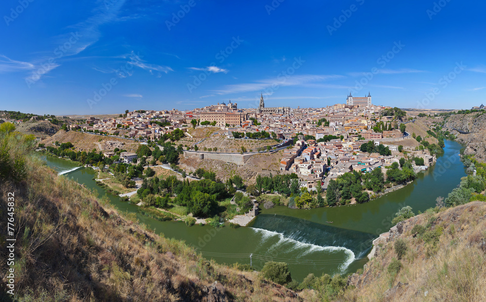 Panorama of Toledo Spain