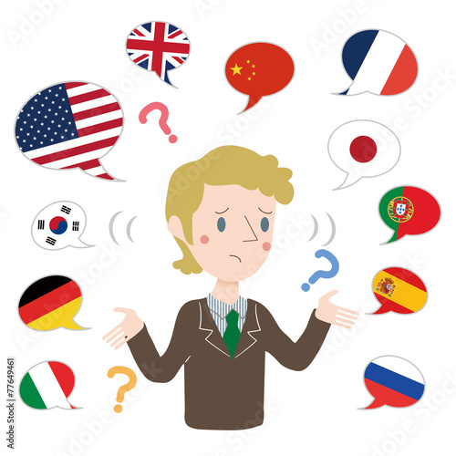 外国語が話せない人