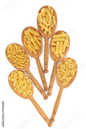 Photos Pasta in Oak Spoons