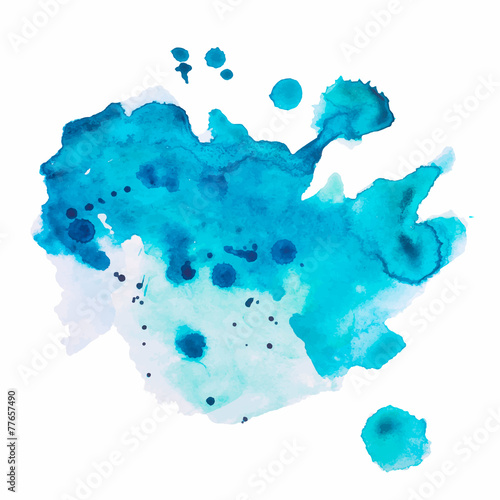 watercolor blot, background, isolated on white background