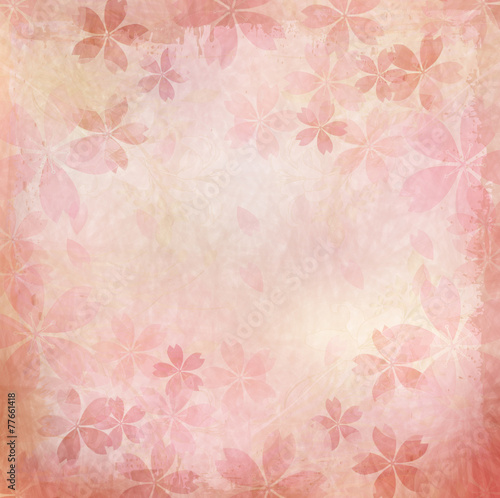 桜　和紙　背景